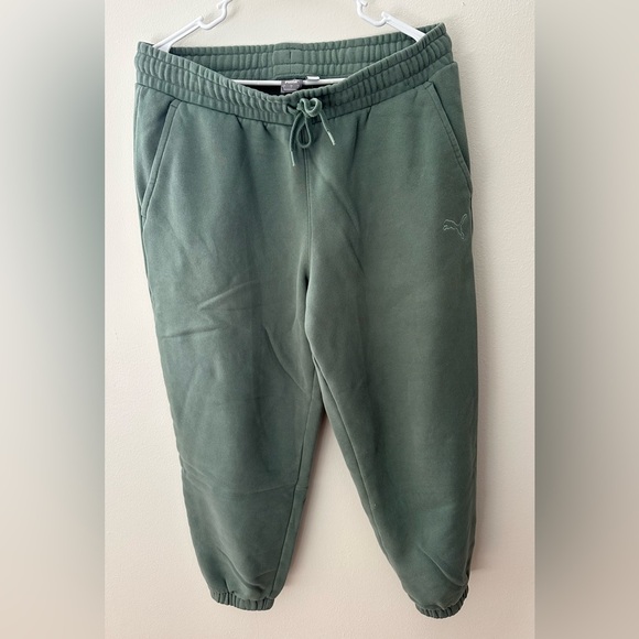 Puma Olive Jogger Pants - Picture 3 of 9